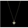 Image 2 : 14KT Yellow Gold 0.50ctw Diamond Pendant With Chain