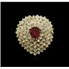 Image 1 : 18KT Yellow Gold 2.78ct Ruby and Diamond Ring