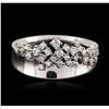 Image 1 : 14KT White Gold 0.38ctw Diamond Ring