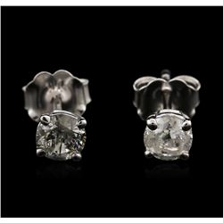 14KT White Gold 0.59ctw Diamond Stud Earrings