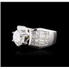 Image 3 : 18KT White Gold 4.16ctw Diamond Ring