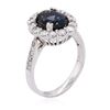 Image 3 : 14KT White Gold 2.96ct Blue Spinel and Diamond Ring