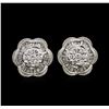 Image 1 : 0.90ctw Diamond Stud Earrings - 14KT White Gold