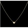 Image 2 : 0.12ctw Diamond Necklace - 14KT Yellow Gold