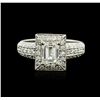 Image 1 : 18KT White Gold 1.27ctw Diamond Ring