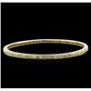 Image 1 : 2.88ctw Diamond Bangle Bracelet - 14KT Yellow Gold