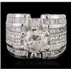 Image 1 : 18KT White Gold 12.74ctw Diamond Ring