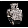 Image 5 : 18KT White Gold 12.74ctw Diamond Ring
