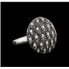 Image 2 : 14KT White Gold 1.30ctw Black Diamond Ring