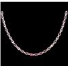 Image 1 : GIA Cert 23.22ctw Sapphire and Diamond Necklace - 18KT White Gold