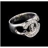 Image 2 : 0.41ctw Diamond Ring - 14KT White Gold