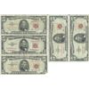 Image 1 : 1963 $5 Red Seal Bill Lot of 5