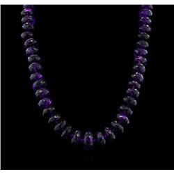 651.62ctw Amethyst Bead Necklace