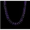 Image 1 : 651.62ctw Amethyst Bead Necklace