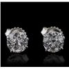 Image 1 : 14KT White Gold 1.96ctw Diamond Earrings
