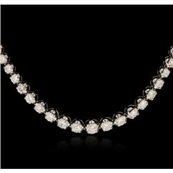 14KT White Gold 9.59ctw Diamond Necklace