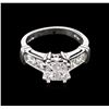 Image 1 : 1.50ctw Diamond Ring - Platinum