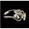 Image 3 : 18KT White Gold 0.75ctw Diamond Ring