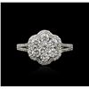 Image 1 : 14KT White Gold 1.27ctw Diamond Ring