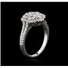 Image 3 : 14KT White Gold 1.27ctw Diamond Ring