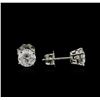 Image 2 : 1.68ctw Diamond Stud Earrings - 14KT White Gold