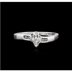 10KT White Gold 0.31ctw Diamond Ring