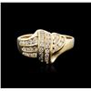 Image 1 : 14KT Yellow Gold 0.35ctw Diamond Ring