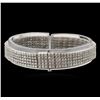 Image 2 : 7.48ctw Diamond Bracelet - 14KT White Gold