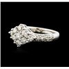 Image 2 : 14KT White Gold 1.25ctw Diamond Ring