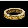 Image 1 : 14KT Yellow Gold 4.18ctw Yellow Sapphire Ring