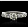 Image 1 : 18KT White Gold 1.69ctw Diamond Ring