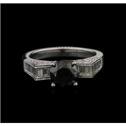 2.61ctw Black Diamond Ring - 18KT White Gold