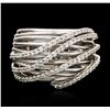 Image 1 : 14KT White Gold 0.32ctw Diamond Ring