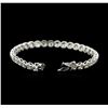 Image 3 : 18KT White Gold 9.66ctw Diamond Tennis Bracelet