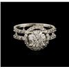 Image 1 : 14KT White Gold 1.75ctw Diamond Ring