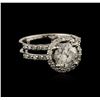 Image 2 : 14KT White Gold 1.75ctw Diamond Ring