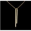 Image 1 : 14KT Yellow Gold 1.98ctw Diamond Necklace