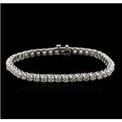 14KT White Gold 5.09ctw Diamond Tennis Bracelet