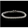 Image 1 : 14KT White Gold 5.09ctw Diamond Tennis Bracelet