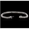 Image 3 : 14KT White Gold 5.09ctw Diamond Tennis Bracelet