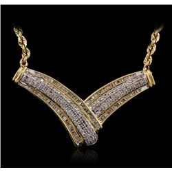 14KT Yellow Gold 1.00ctw Diamond Necklace