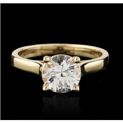 14KT Yellow Gold 1.76ct White Sapphire Ring