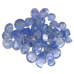 10.4ctw Round Mixed Tanzanite Parcel