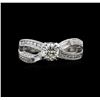 Image 1 : 1.35ctw Diamond Ring - 18KT White Gold