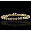 Image 1 : 14KT Yellow Gold 10.04ct Diamond Tennis Bracelet