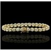 Image 2 : 14KT Yellow Gold 10.04ct Diamond Tennis Bracelet