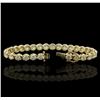 Image 3 : 14KT Yellow Gold 10.04ct Diamond Tennis Bracelet