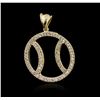 Image 1 : 14KT Yellow Gold 1.07ctw Diamond Pendant