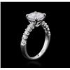 Image 3 : 18KT White Gold 2.86ctw Diamond Ring