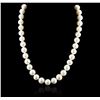 Image 1 : 14KT White Gold Pearl Necklace